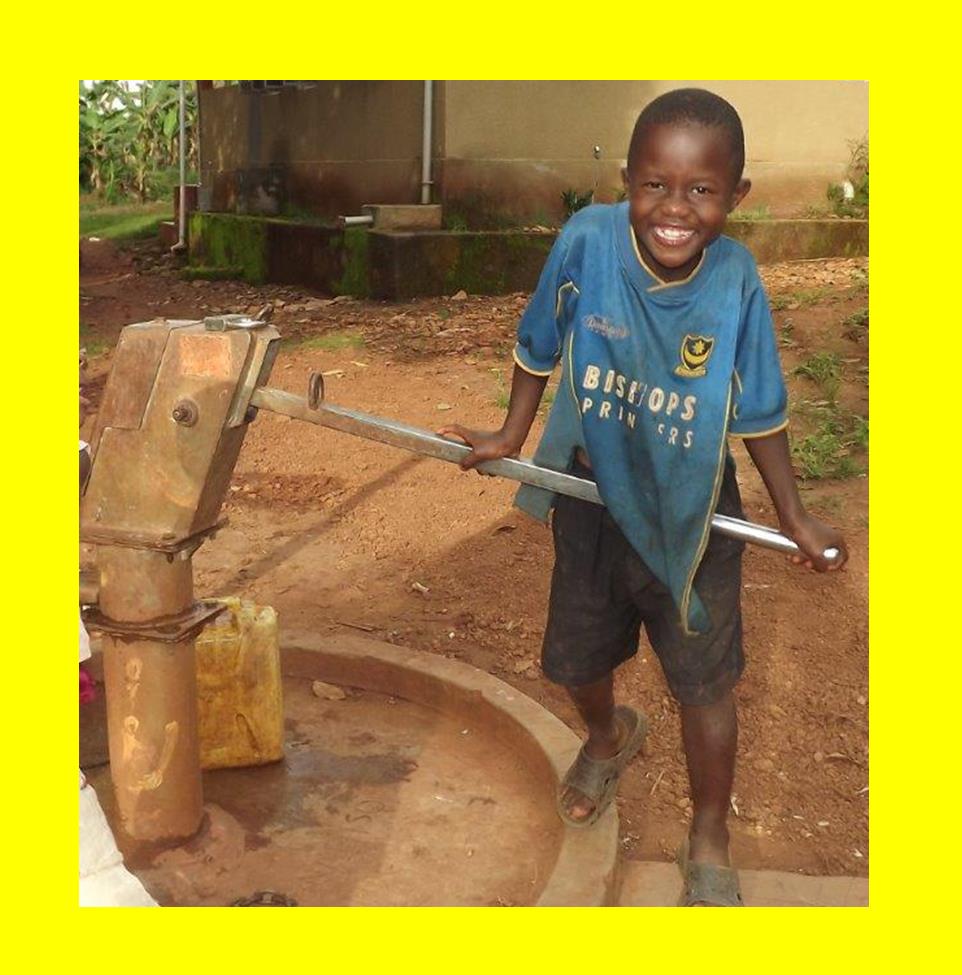 Boy at well